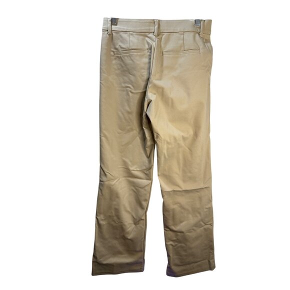 Lee Womens Regular Fit Flex Motion‎ Trouser Mid Rise Khaki Pants Size 6 - Picture 2 of 12